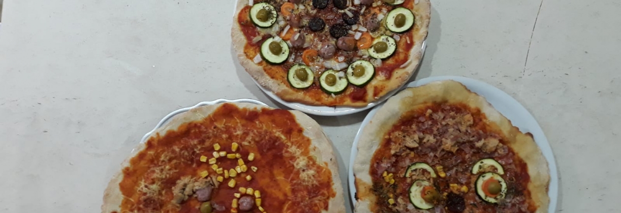 Homemade pizzas