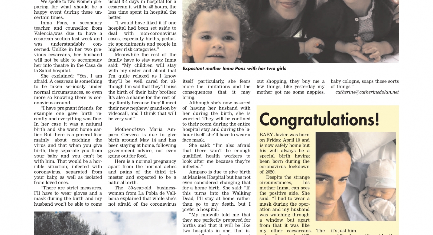Costa Blanca News Living Expectant mothers interviews 17-04-2020